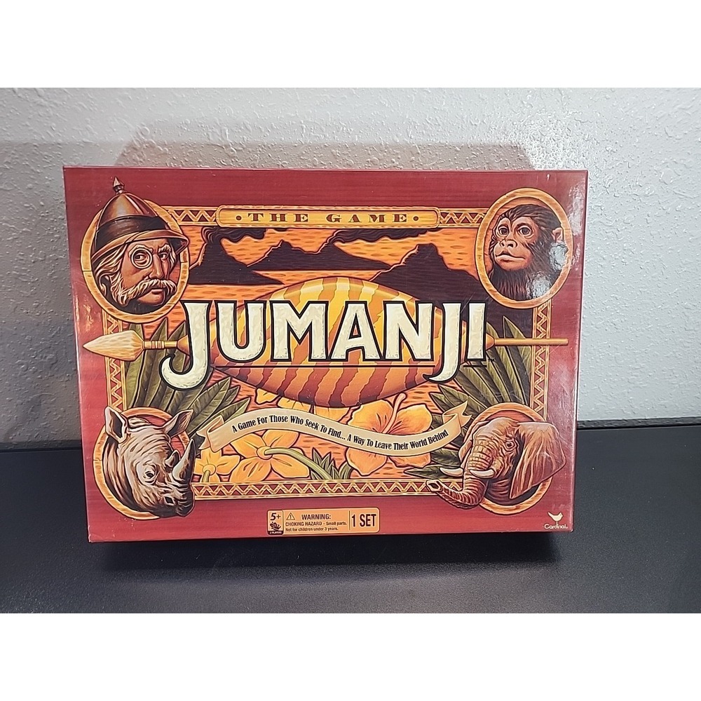 Jumanji Board‎ Game Complete Fantasy Family Game for Ages 5+ from Cardinal